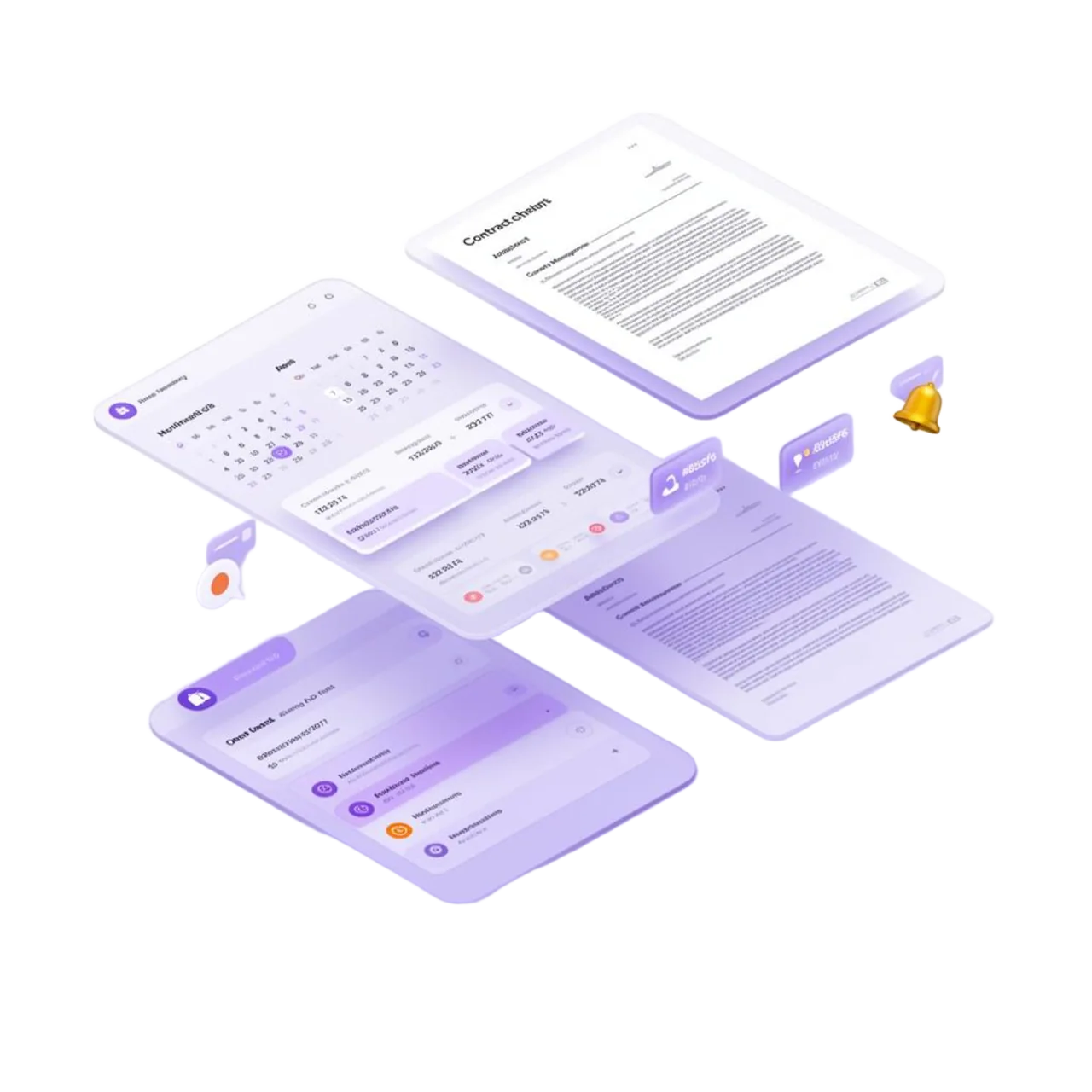 Miova contract management dashboard preview